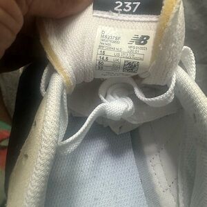 New Balance 237 White and Black men’s Sneakers. Never worn.